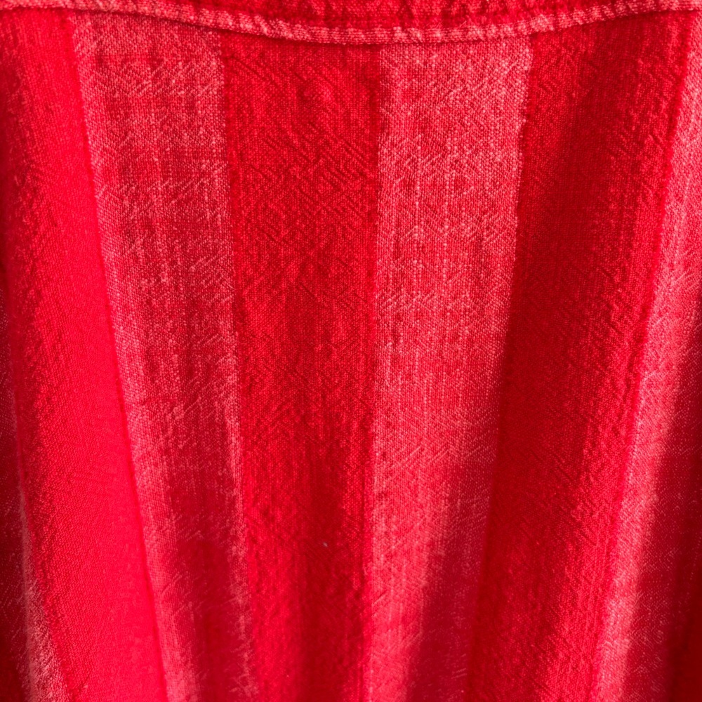 Maeve Vibrant Red Cotton Midi Dress Small - Picture 6 of 7